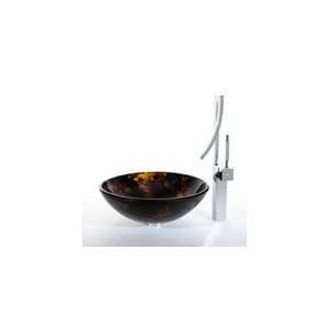  Kraus Autumn Glass Vessel Sink and Millennium Faucet: Home 