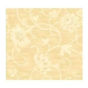   AD8143 Floral Jacobean Wallpaper, Deep Cream/White
