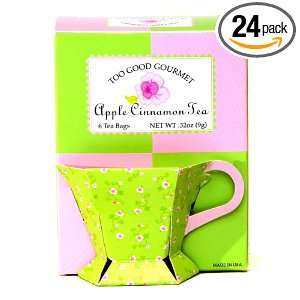 Too Good Gourmet Apple Cinnamon Tea In Green Teacup Shaped Gift Box, 0 