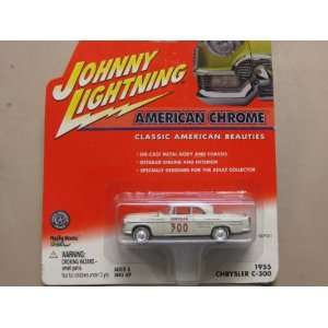 Matchbox Johnny Lightning White 1955 Chrysler C 300 American Chrome 