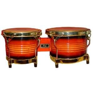   EXO BG55 Sunburst Finish Professional Wood Drum Musical Instruments