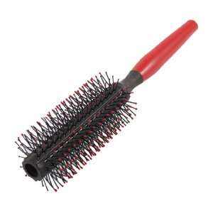   Head Plastic Tooth Curly Hair Beauty Tool Roll Comb Red Black: Beauty