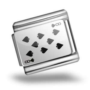  Charms Original Eight of Spades   Eight game card / / card game 