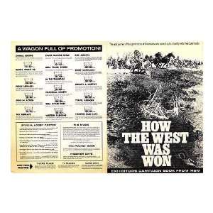  How The West Was Won Original Movie Poster, 13 x 16 