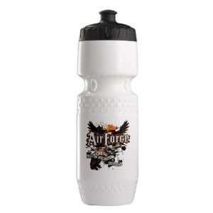 Trek Water Bottle White Blk Air Force US Grunge Any Time Any Place Any 