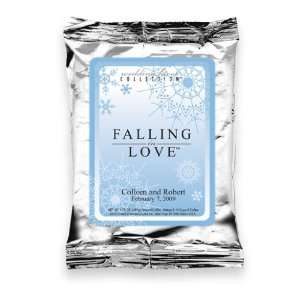  Falling in Love Cascading Snow Coffee Wedding Favor 