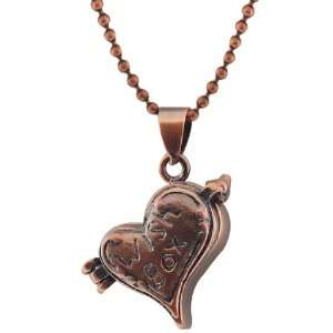  Stunning Heart Shape With Wish Box Engraved Locket Pendant 