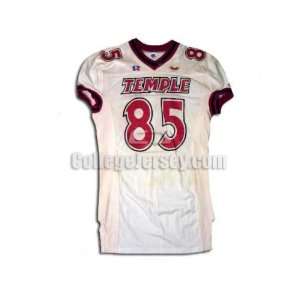   No. 85 Game Used Temple Russell Football Jersey