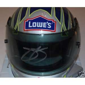 Jimmie Johnson Autographed Lowes Mini Helmet Awesome!