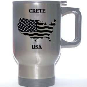  US Flag   Crete, Illinois (IL) Stainless Steel Mug 