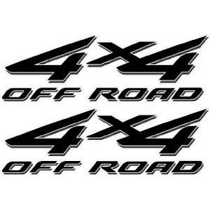  4x4 Off Road Decals (Black)   2002 to 2008 Ford Style 