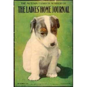  1906 Cover Ladies Home Journal Magazine September Puppy 