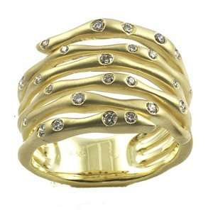   Carat Diamond 14k Yellow Gold Vintage Design Right Hand Ring Jewelry