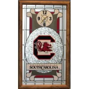   South Carolina Gamecocks Stained Glass Wall Clock: Sports & Outdoors