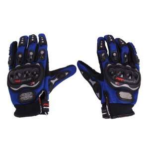  Bicycle/Motorcycle Riding Protective Gloves Blue L: Sports 