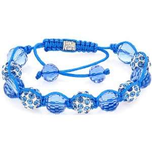   : Royal Diamond Sky Blue Shamballa Fashion Designer Bracelet: Jewelry