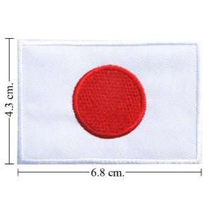 Japanese Flag Patch Iron on Patch From Thailand
