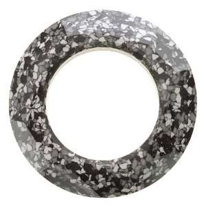   Ceramic Cosmic Ring Marbled Black 30mm (1) Arts, Crafts & Sewing