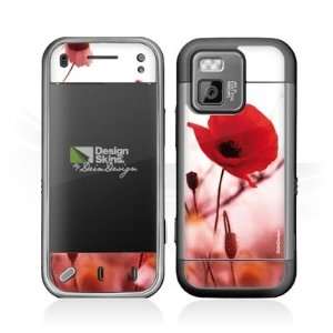  Design Skins for Nokia N97 mini   Red Flowers Design Folie 