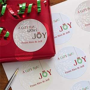  Personalized Christmas Gift Stickers   Holiday Joy Health 