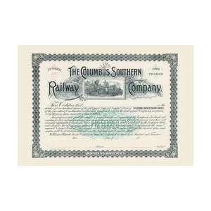 The Columbus Southern Railway Company 20x30 poster 