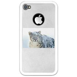   iPhone 4 or 4S Clear Case White Snow Leopard HD Apple: Everything Else