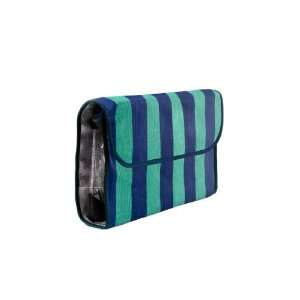  Trina Kelly Stripe 2 Piece Green and Navy Essential Travel 