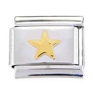  Gold Star Italian Charm: Jewelry