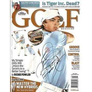  Rickie Fowler Signed May 2010 Golf Magazine PGA Rookie 
