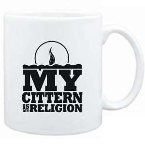  Mug White  my Cittern is my religion Instruments Sports 