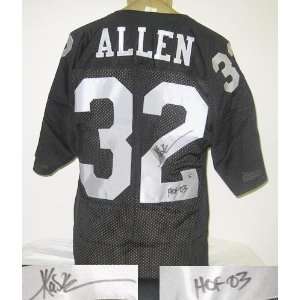 Marcus Allen Signed Jersey   Black Russell WHof   Autographed NFL 