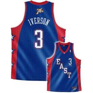  Nike Philadelphia 76ers #3 Allen Iverson Blue East 2004 All Star 