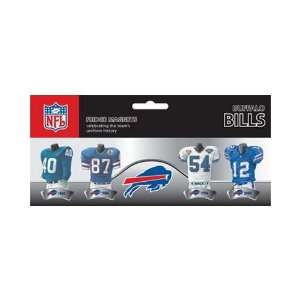  NFL Buffalo Bills 4 Pack Uniform Magnet Set: Sports 