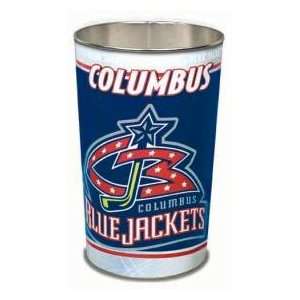  Columbus Blue Jackets NHL 15 Inches Metal Trash Can/Waste 