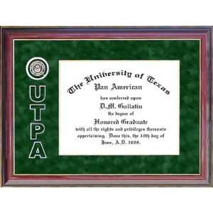  UT Pan American Diploma Frame with Bevel Cut UTPA Logo 