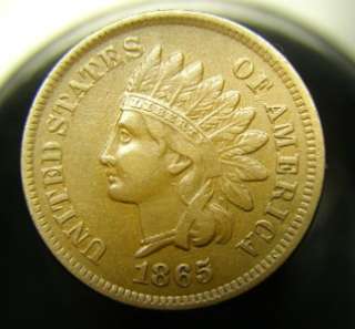 OUTSTANDING 1865 INDIAN HEAD CENT  