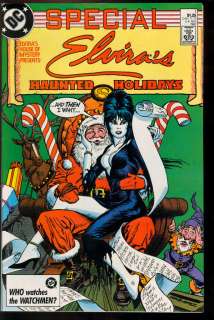 ELVIRA HAUNTED HOLIDAYS SPECIAL ONE SHOT 1985 FROM DC COMIC  