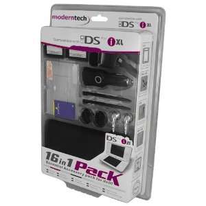    Tech Black 16 in 1 Accessory Pack for Nintendo DSi XL Electronics