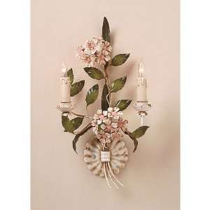  Wildwood Lamps 2842 Hydrangia 2 Light Sconces in Hand 