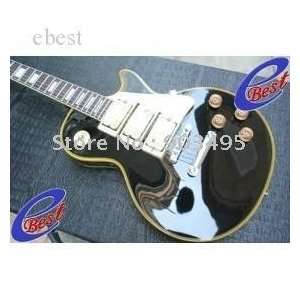  black custom guitar les custom electric guitar: Musical 