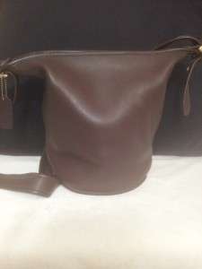 Authentic COACH Handbag Classic Bucket Purse Womens Brown Leather 