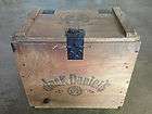 Jack Daniels Vintage Wood Wooden Charcoal Storage Bin Cart Table 