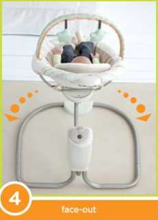 Find whats best for your baby with four different soothing swing 