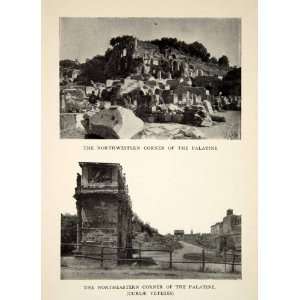 Print Ancient Rome Palatine Hill Palace Romulus Structure Seven Hills 