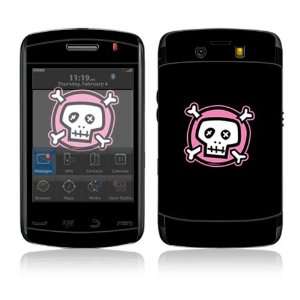  BlackBerry Storm2 9520, 9550 Decal Skin   Pink Crossbones 