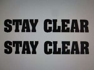 STAY CLEAR decal sticker in 21 colors K 9 K9 police dog  