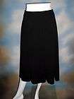   64 CHARTER CLUB classic black knit elements long career skirt SZ 10