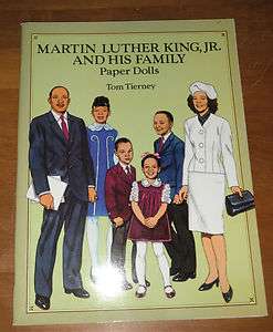 1993 Tom Tierney Martin Luther King Jr. & Family Paper Dolls Book 