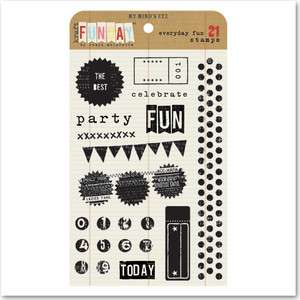 My Minds Eye MME Lost & Found Funday everyday Clear Stamps set 21 