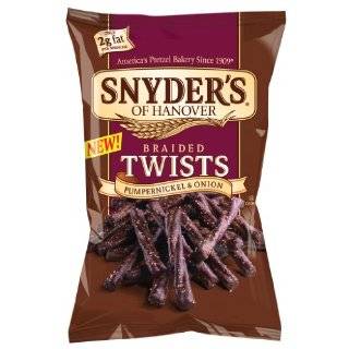 Snyders of Hanover Pumpernickel & Onion Braided Twists, 10 Ounce 